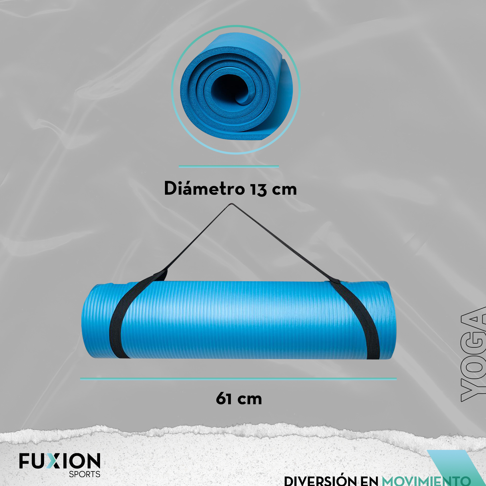 Tapete Para Yoga 10 Mm Fuxion Sports(CL) 