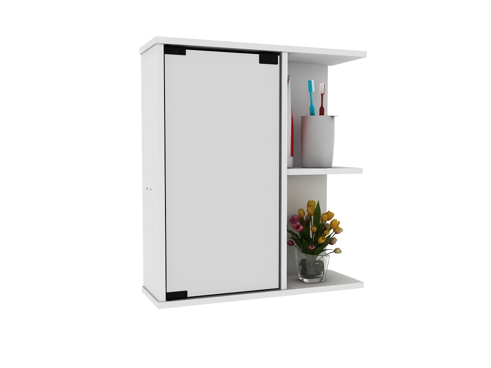 Botiquín Con Espejo Para Baño Color Blanco 