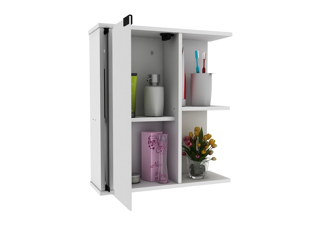 Botiquín Con Espejo Para Baño Color Blanco 