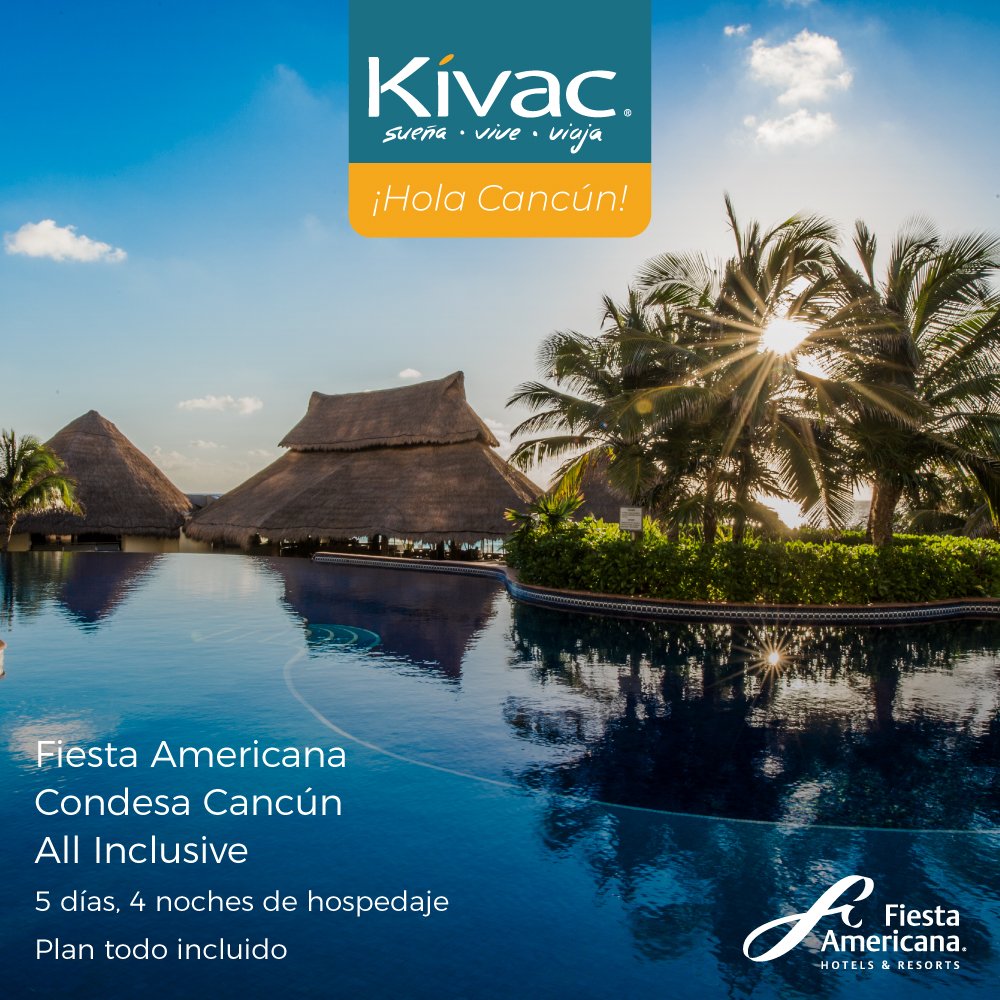 Viaje a Cancún para 4 noches y 5 días en Fiesta Americana Condesa Cancún