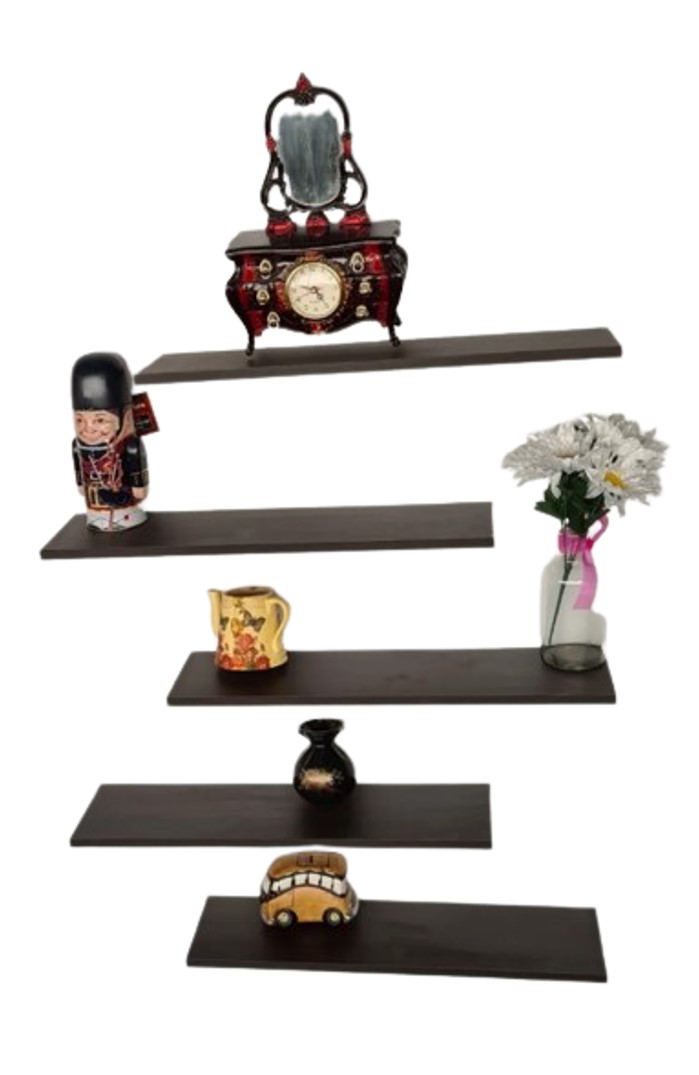 Repisa flotante 5 piezas, 60x15 cms varios colores TAURO