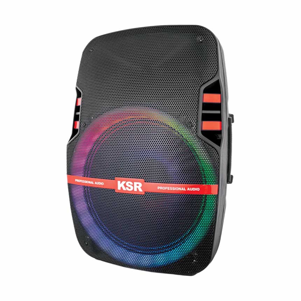 BOCINA KAISER KSW-5015 15" RECARGABLE, USB, FM, LUZ LED, 40 WATTS **ENDY10