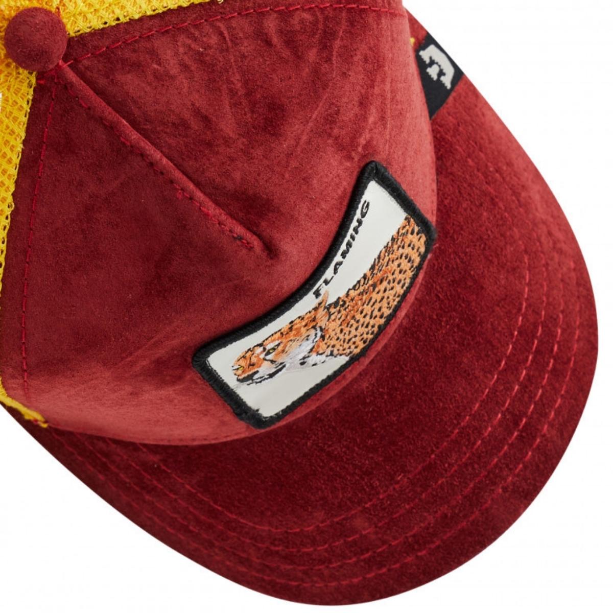 GORRA GOORIN BROS PIEL EDICION ESPECIAL ORIGINAL FLAMING COOL UNISEX TRUCKER