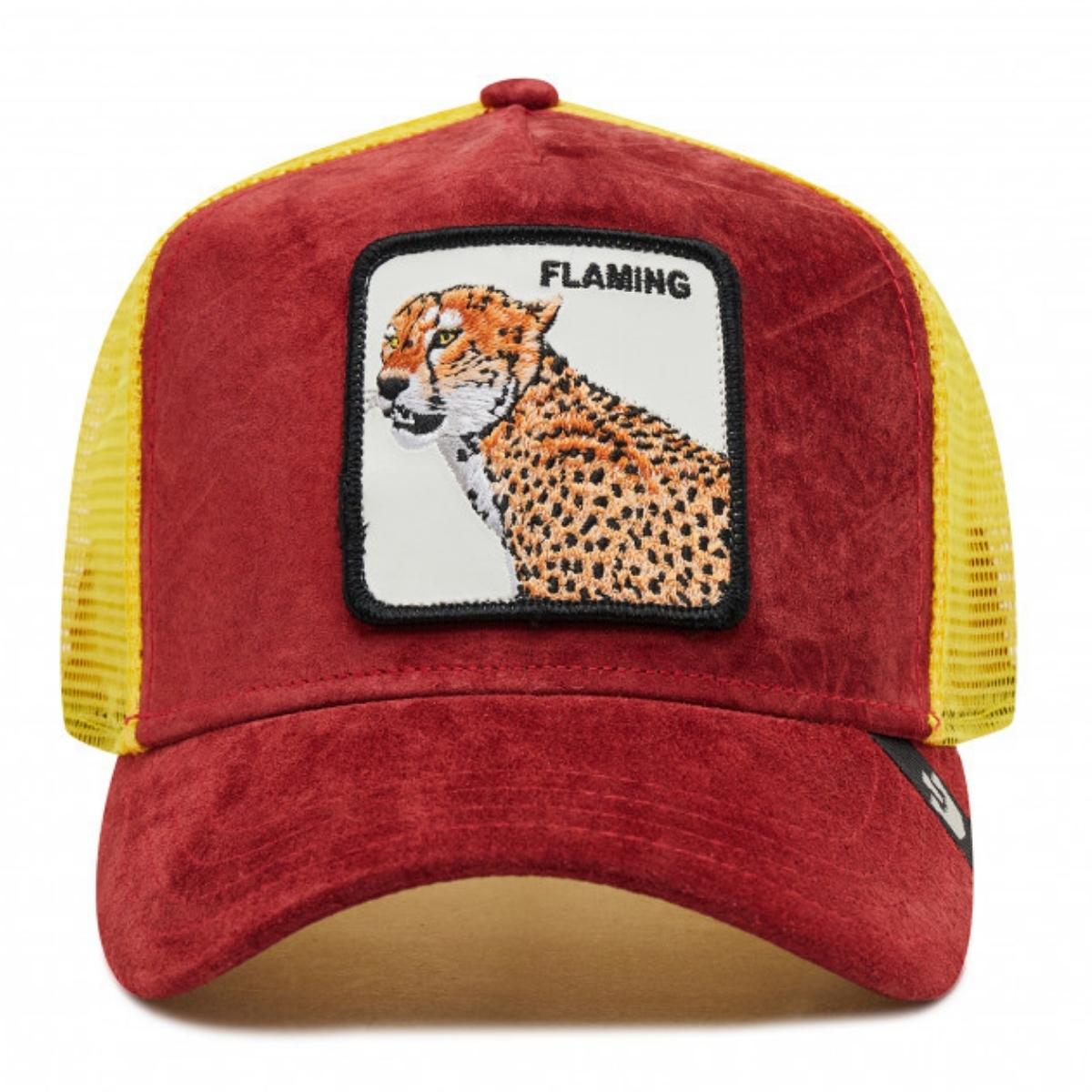 GORRA GOORIN BROS PIEL EDICION ESPECIAL ORIGINAL FLAMING COOL UNISEX TRUCKER