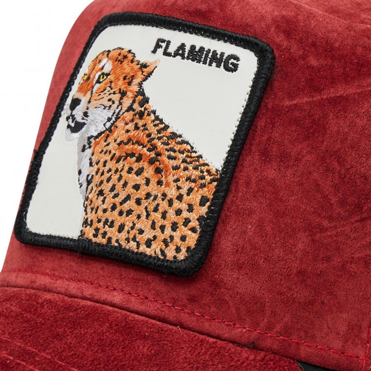 GORRA GOORIN BROS PIEL EDICION ESPECIAL ORIGINAL FLAMING COOL UNISEX TRUCKER