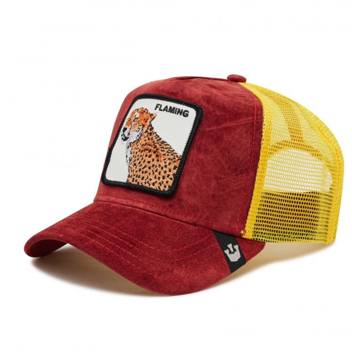 GORRA GOORIN BROS PIEL EDICION ESPECIAL ORIGINAL FLAMING COOL UNISEX TRUCKER