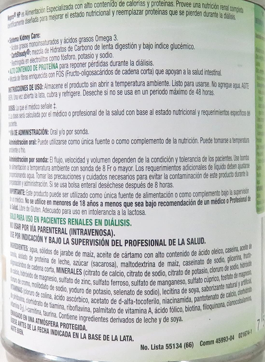 Nepro Hp Lata Con 237 Ml Sabor Vainilla Con 12 Piezas