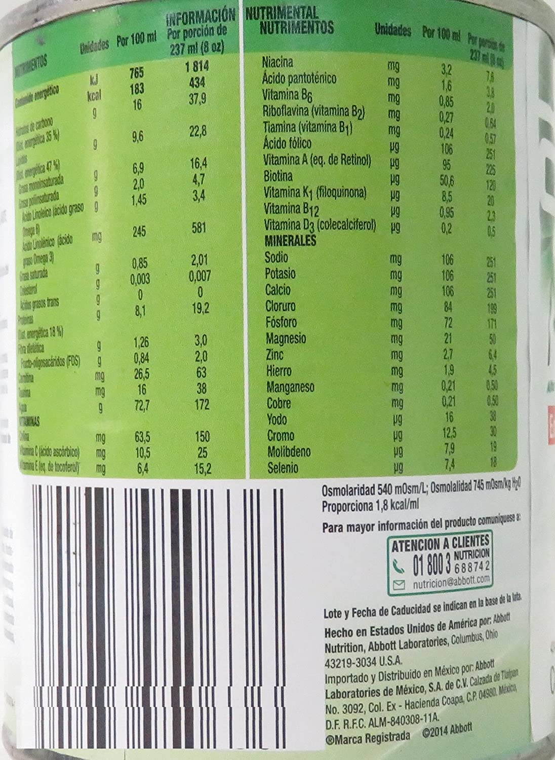Nepro Hp Lata Con 237 Ml Sabor Vainilla Con 12 Piezas