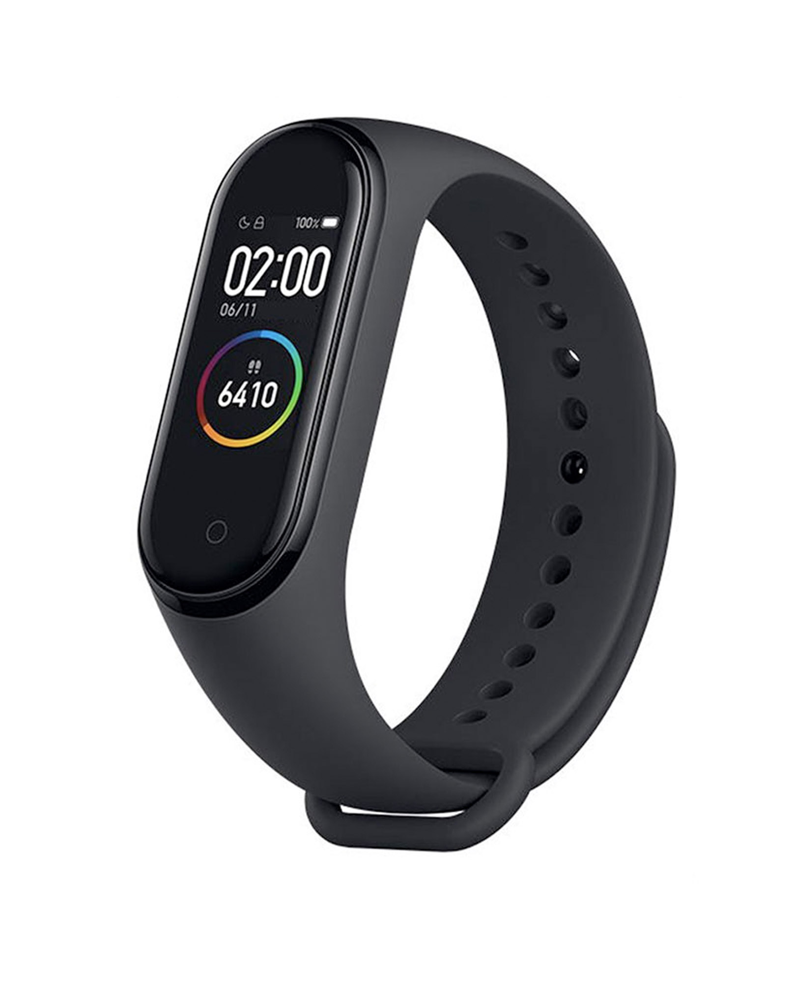  Image Xiaomi Mi Smart Band 4 0.95" caja de policarbonato black malla black de elastómero termoplástico y aleación de aluminio XMSH07HM