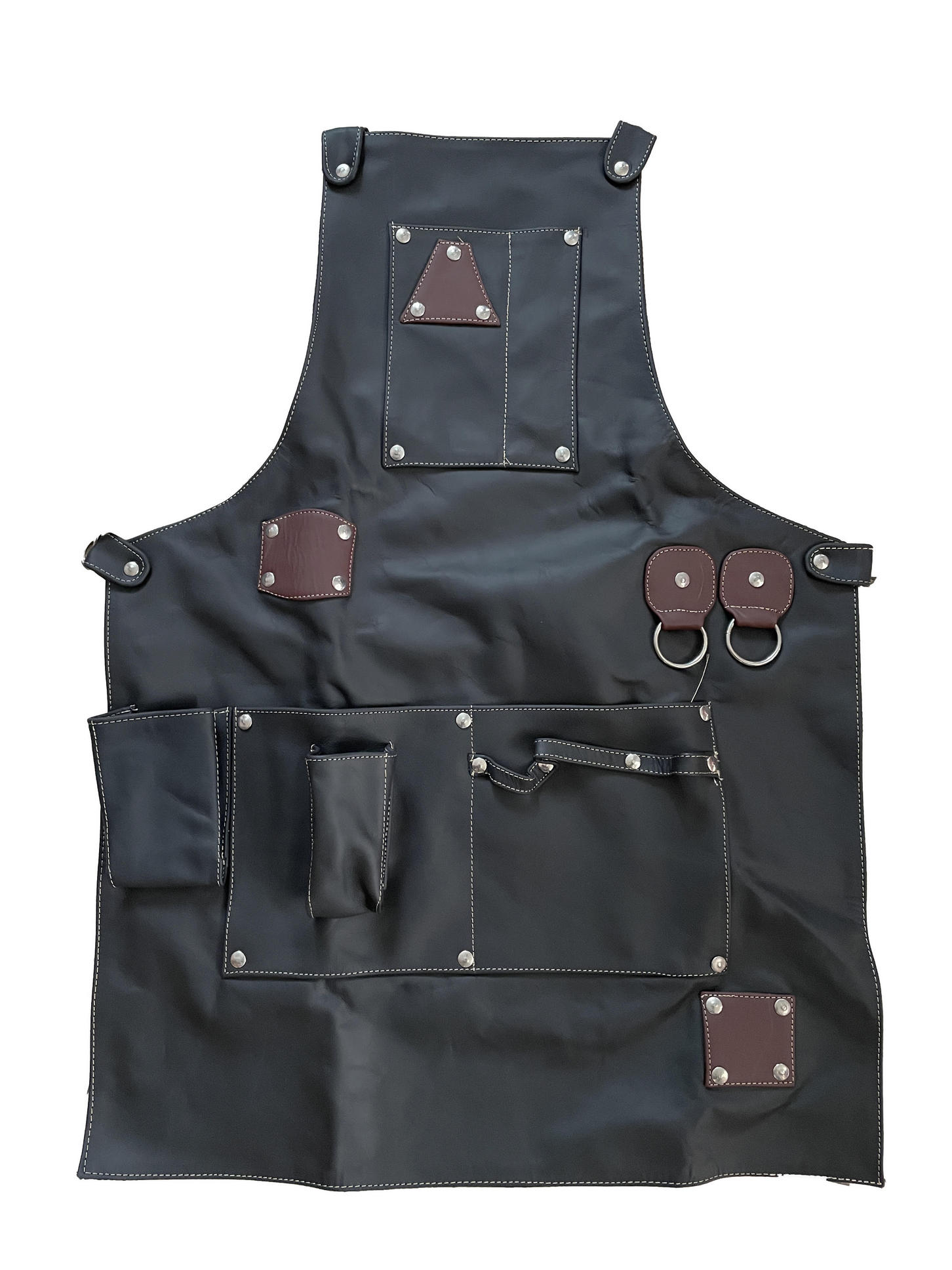 Mandil Parrillero Mesero Barbero 100% De Piel Vacuno