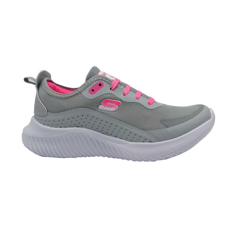 Tenis Spook 730 Gris Rosa Mujer Niña Ejercicio Gym 