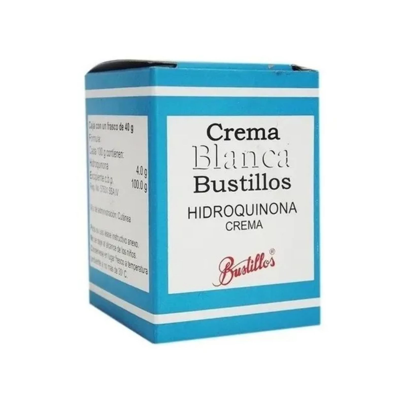 Crema Blanca Bustillos Hidroquinona Frasco 40 gr