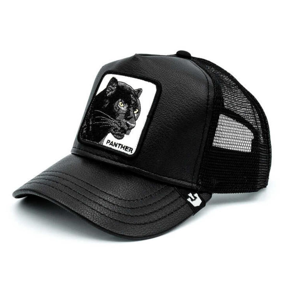 GORRA GOORIN BROS PIEL EDICION ESPECIAL PANTHER BLACK ELEGANTE ORIGINAL 