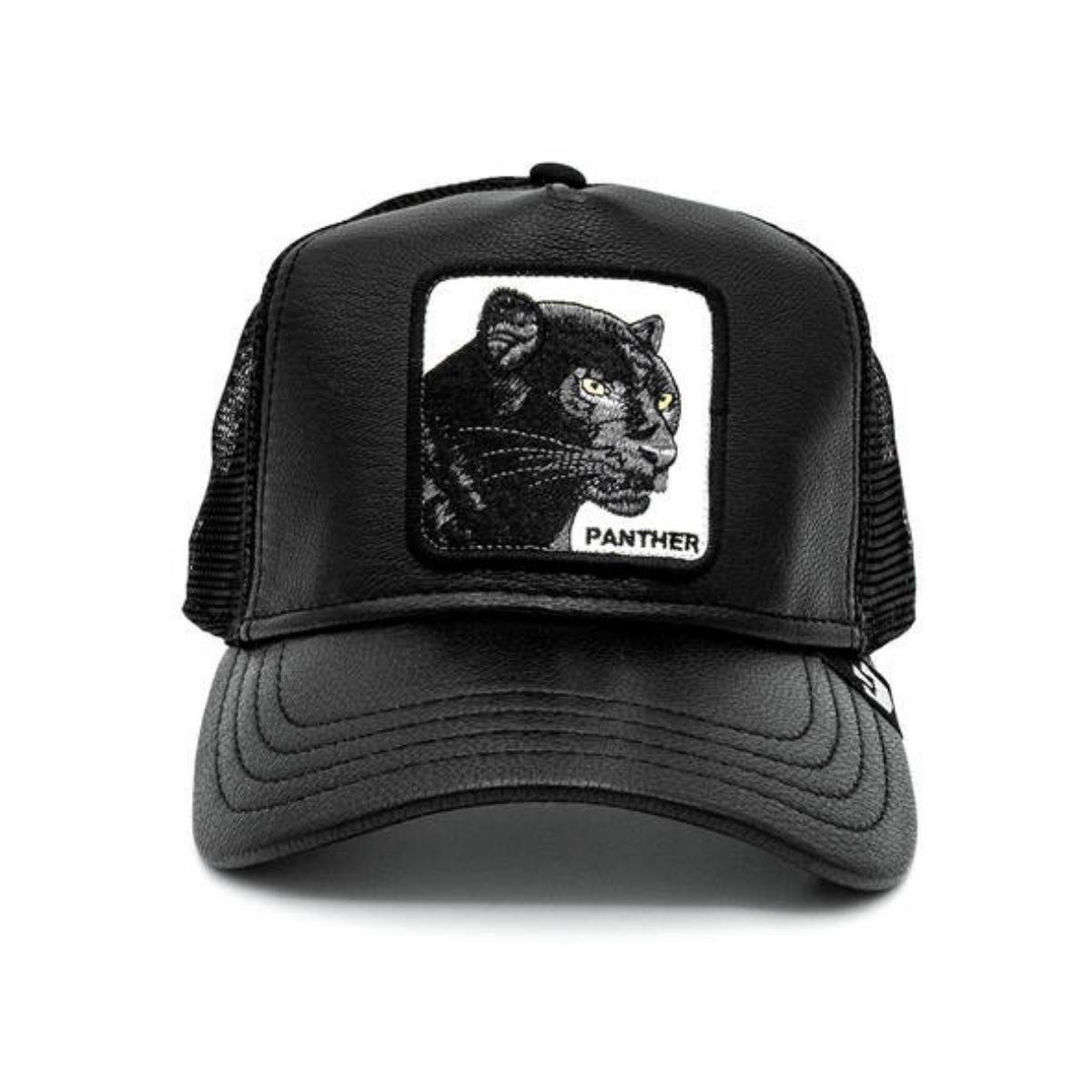 GORRA GOORIN BROS PIEL EDICION ESPECIAL PANTHER BLACK ELEGANTE ORIGINAL 
