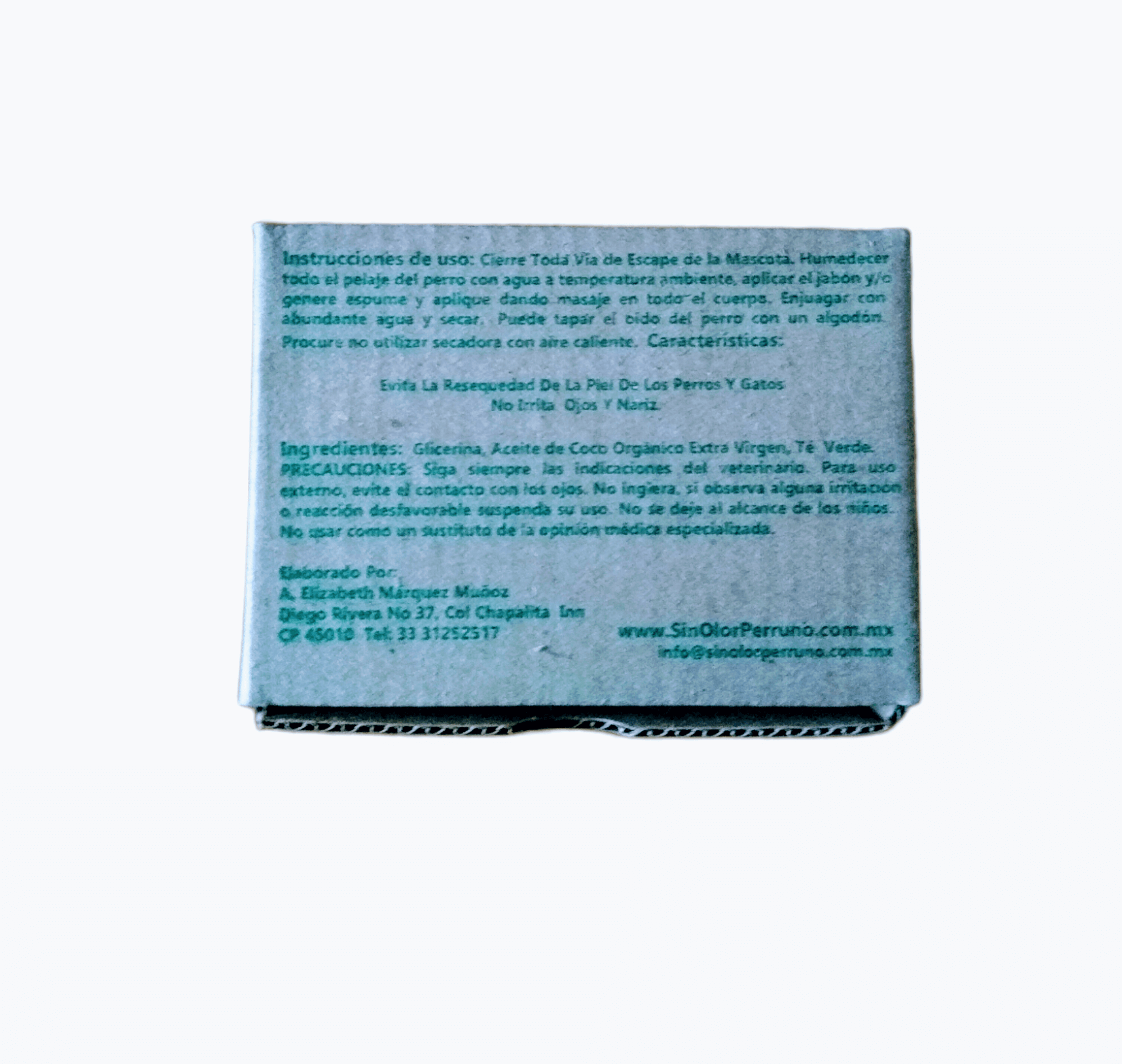 Jabón Aceite De Coco & Té Verde / sin olor perruno