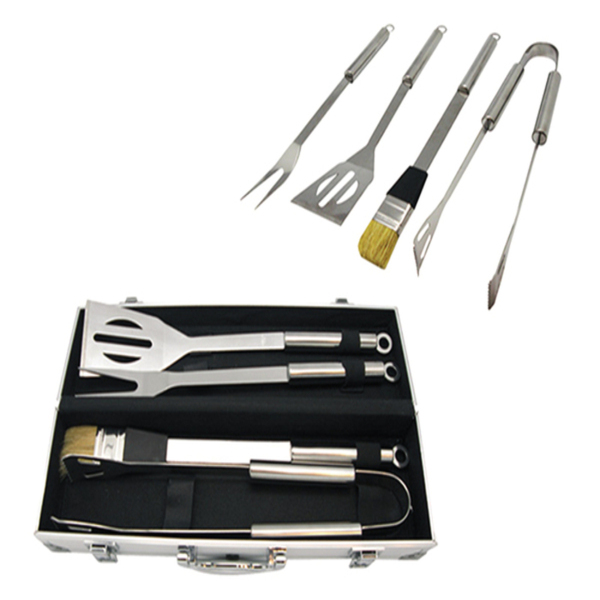 Kit De Asador, Estuche Con Utensilios Para Asador 4p
