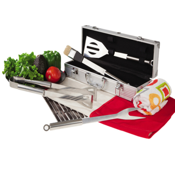 Kit De Asador, Estuche Con Utensilios Para Asador 4p
