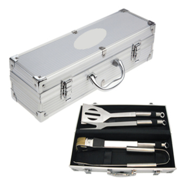 Kit De Asador, Estuche Con Utensilios Para Asador 4p