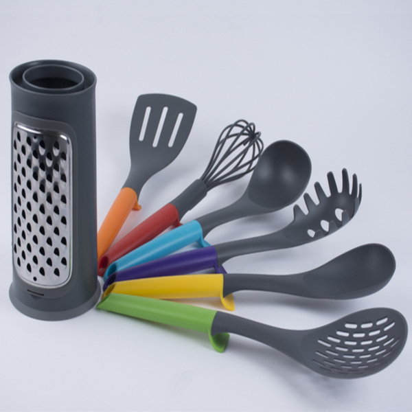 Juego De Utensilios De Cocina, Set De 8 Piezas, Con Rayador 