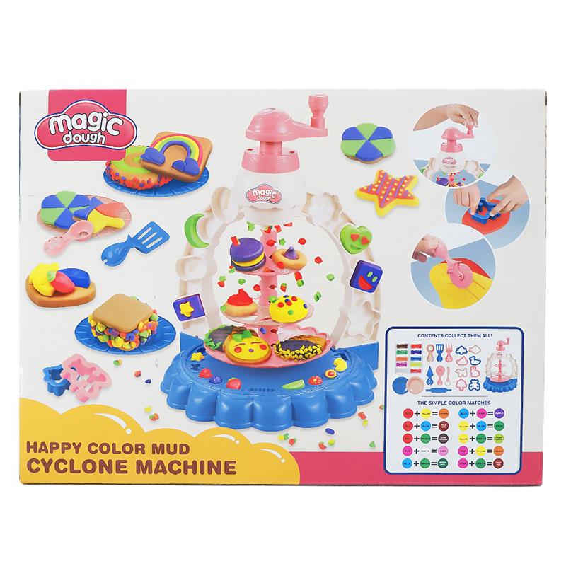 Masa Plastilina Moldeable Magica Set Con Accesorios  HAPPY COLOR MUD CYCLONE MACHINE