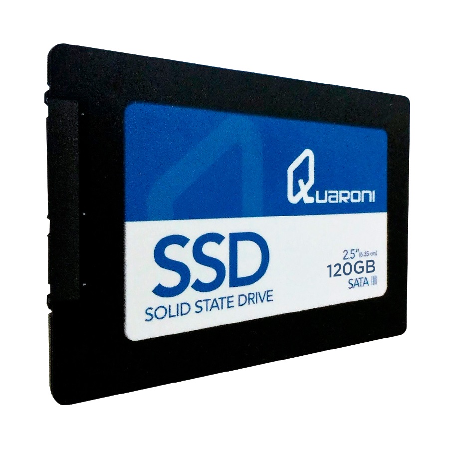 UNIDAD DE ESTADO SOLIDO SSD QUARONI 2.5 120GB SATA3 6GB/S 7MM LECT 410MB/S ESCRIT 170MB/S.