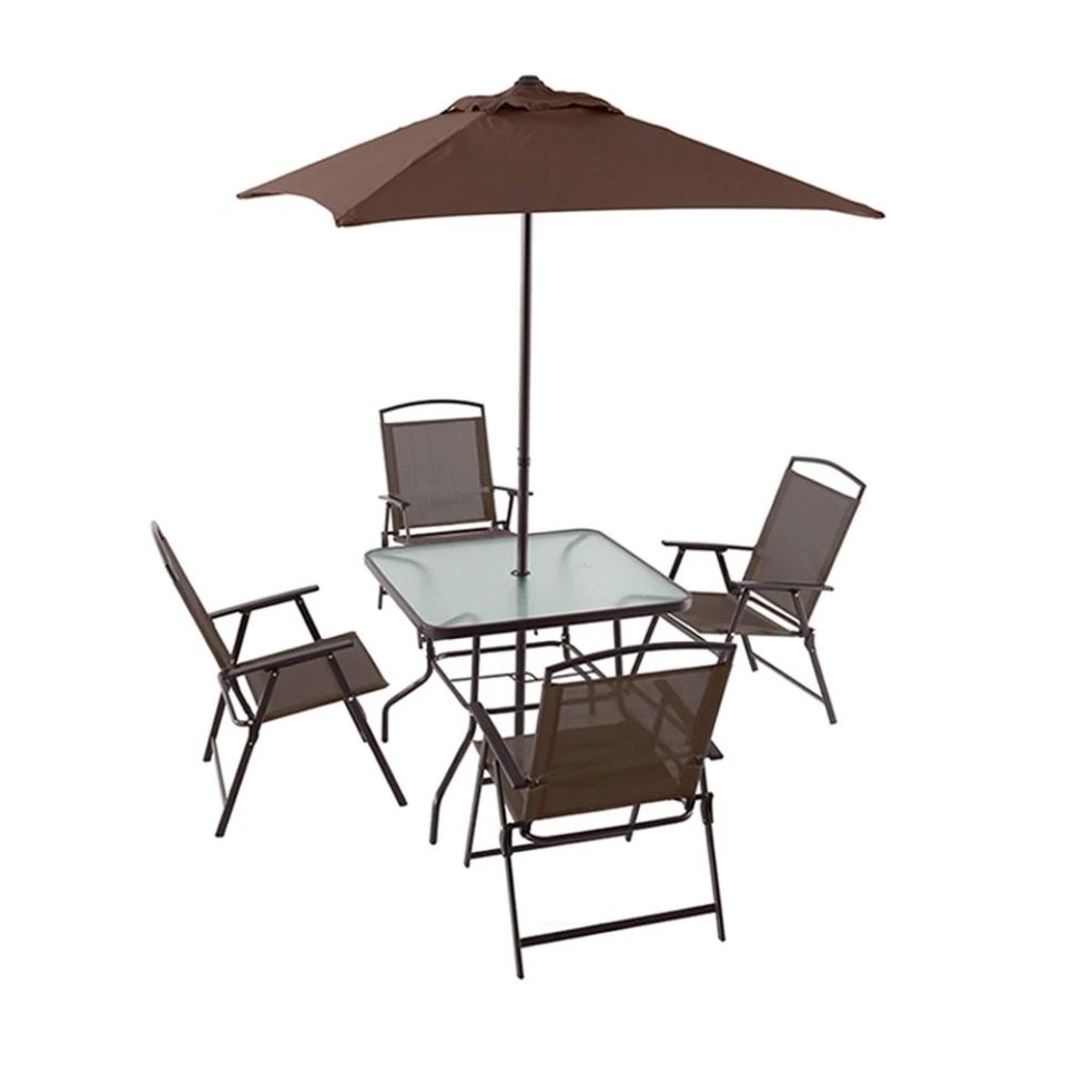 Set de Jardin Mainstays Cuadrado 6 Piezas Chocolate
