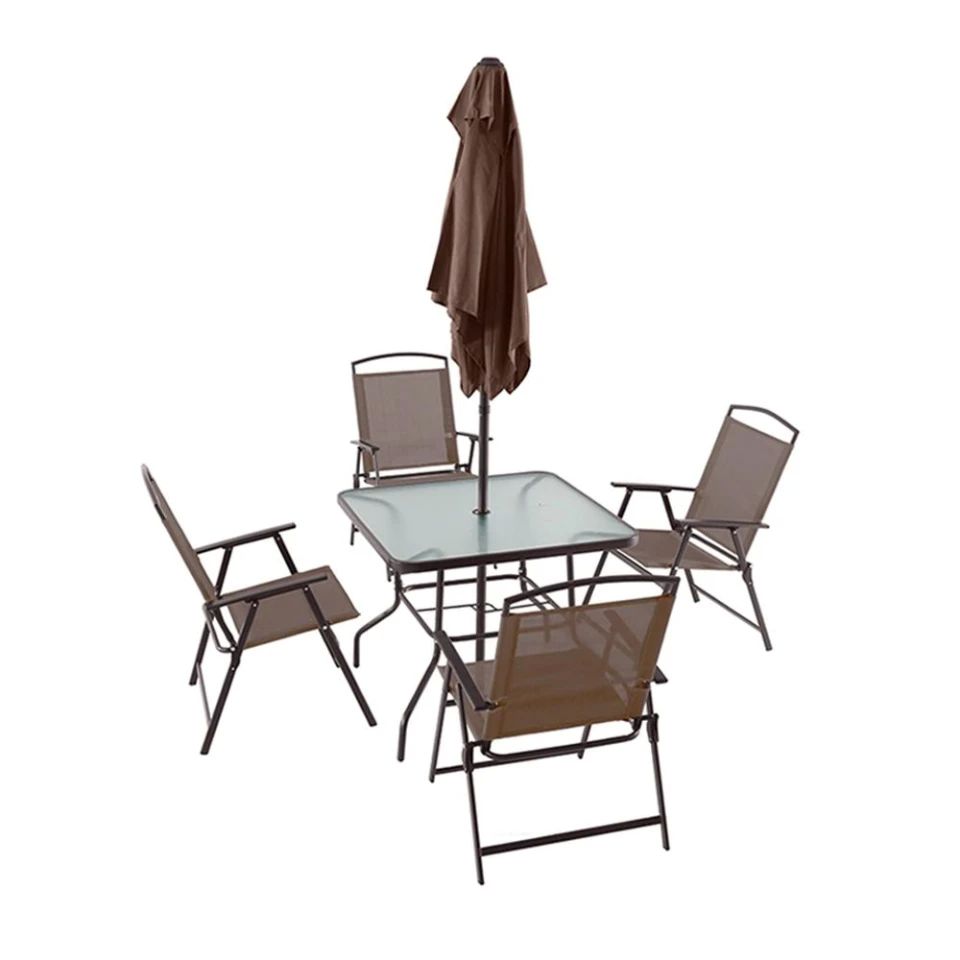 Set de Jardin Mainstays Cuadrado 6 Piezas Chocolate