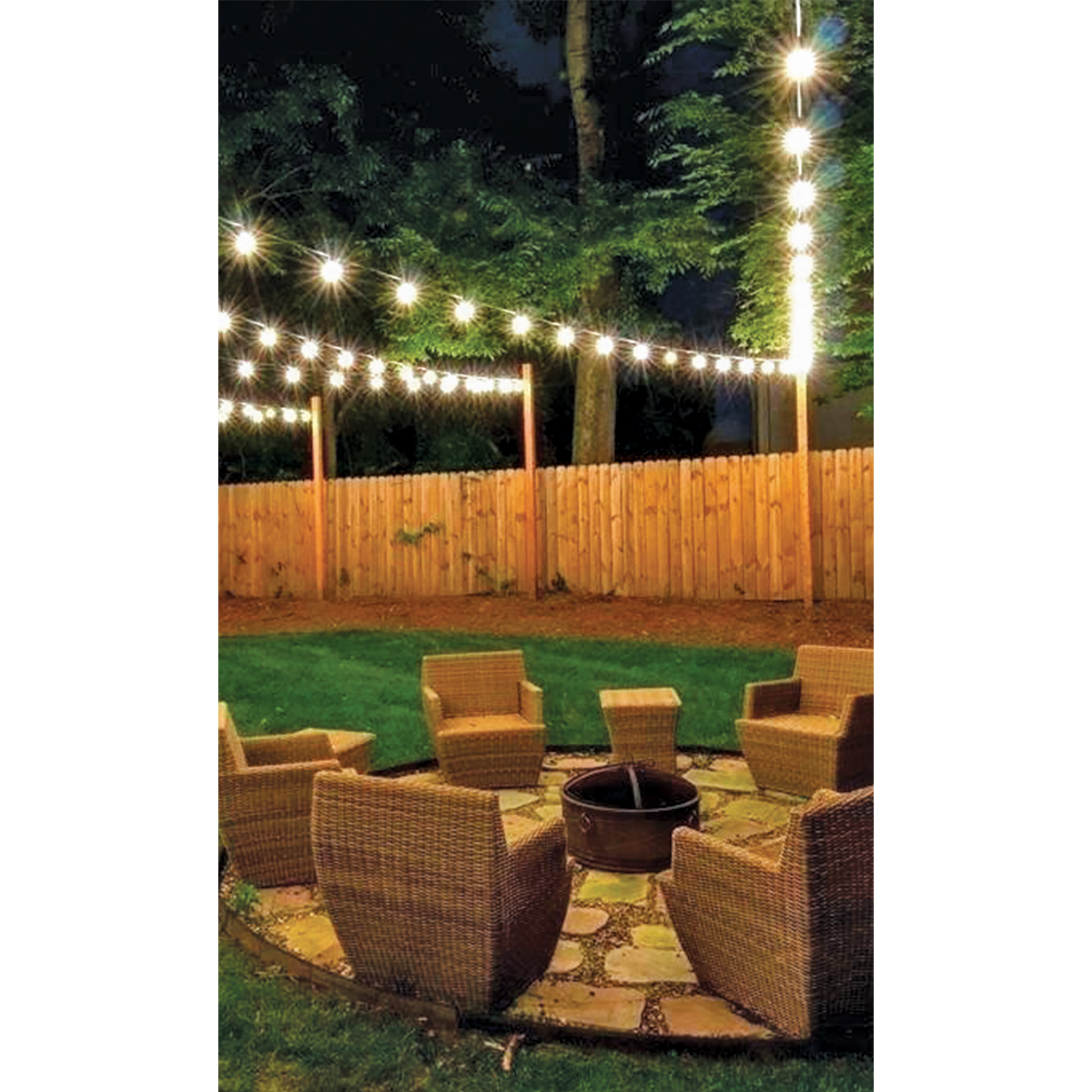 Serie De Luces Led De 7.30 Mt 12 Focos Vintage Decorativos Para Exteriores Fiestas Eventos