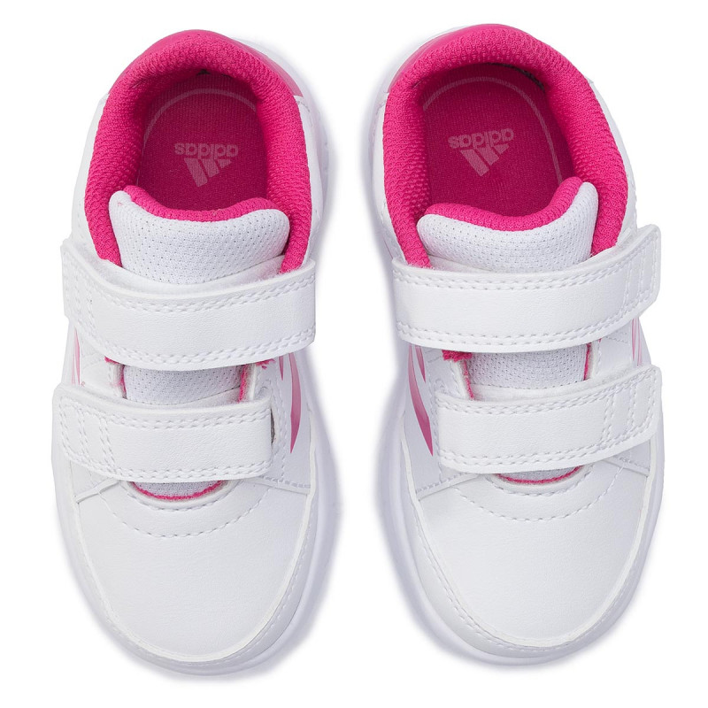 Tenis Adidas Infantil Altasport Blanco Con Cintillas