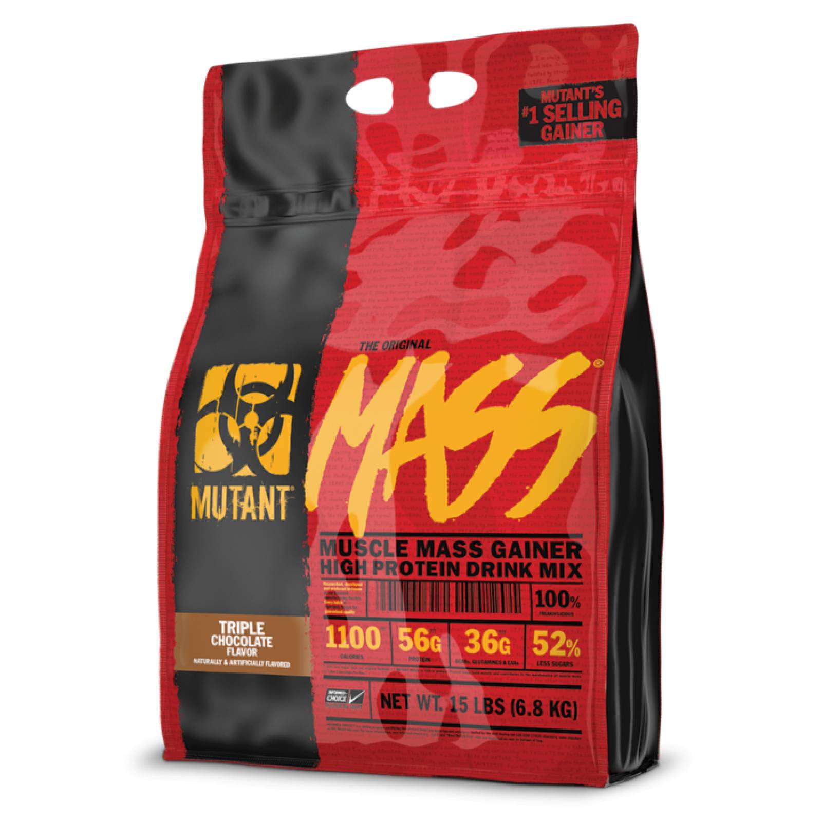 Proteína Mutant Mass 15 libras ganador de peso sabor Triple Chocolate