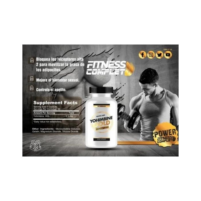 YOHIMBINE GOLD WHITE LABZ 90 CAPS
