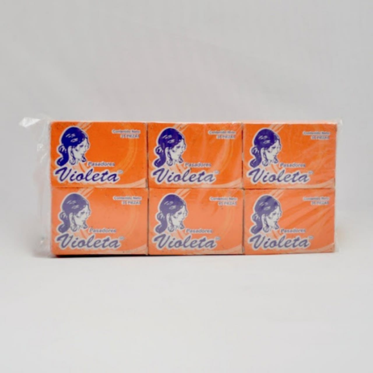 Pasadores Violeta, Cont. Net. 35 Piezas( Caja Con 10)