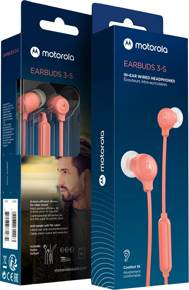 Audifonos 3.5mm Motorola Earbuds 3-S Original!!