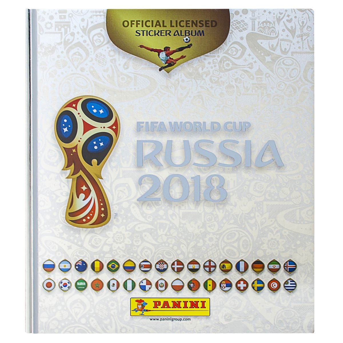 Álbum Platinum Edition Pasta Dura + 50 Sobres del Mundial Rusia 2018 Oficial de Panini