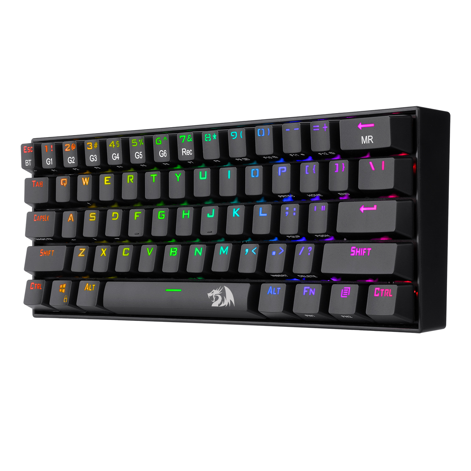 Teclado Gamer Redragon Draconic RGB Inalámbrico - Alámbrico