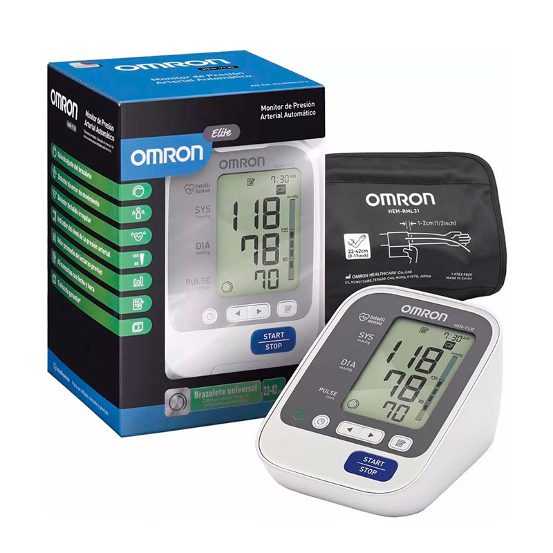 Baumanometro monitor de presion arterial de brazo OMRON HEM 7130