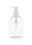 Pack con 8 dosificadores 250 ml. Botella campanita transparente con dispensador blanco. Envases para gel antibacterial, jabón, crema