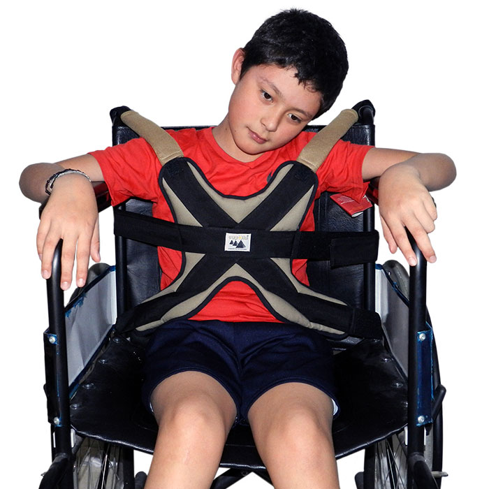 CINTURON PECHERA DE SEGURIDAD PARA SILLA DE RUEDAS PARA NIÑO