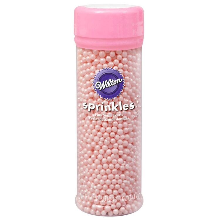 Perlas de Azúcar Decorativas Rosa 141 GR (5 OZ) 710-1132 Wilton sprinkles