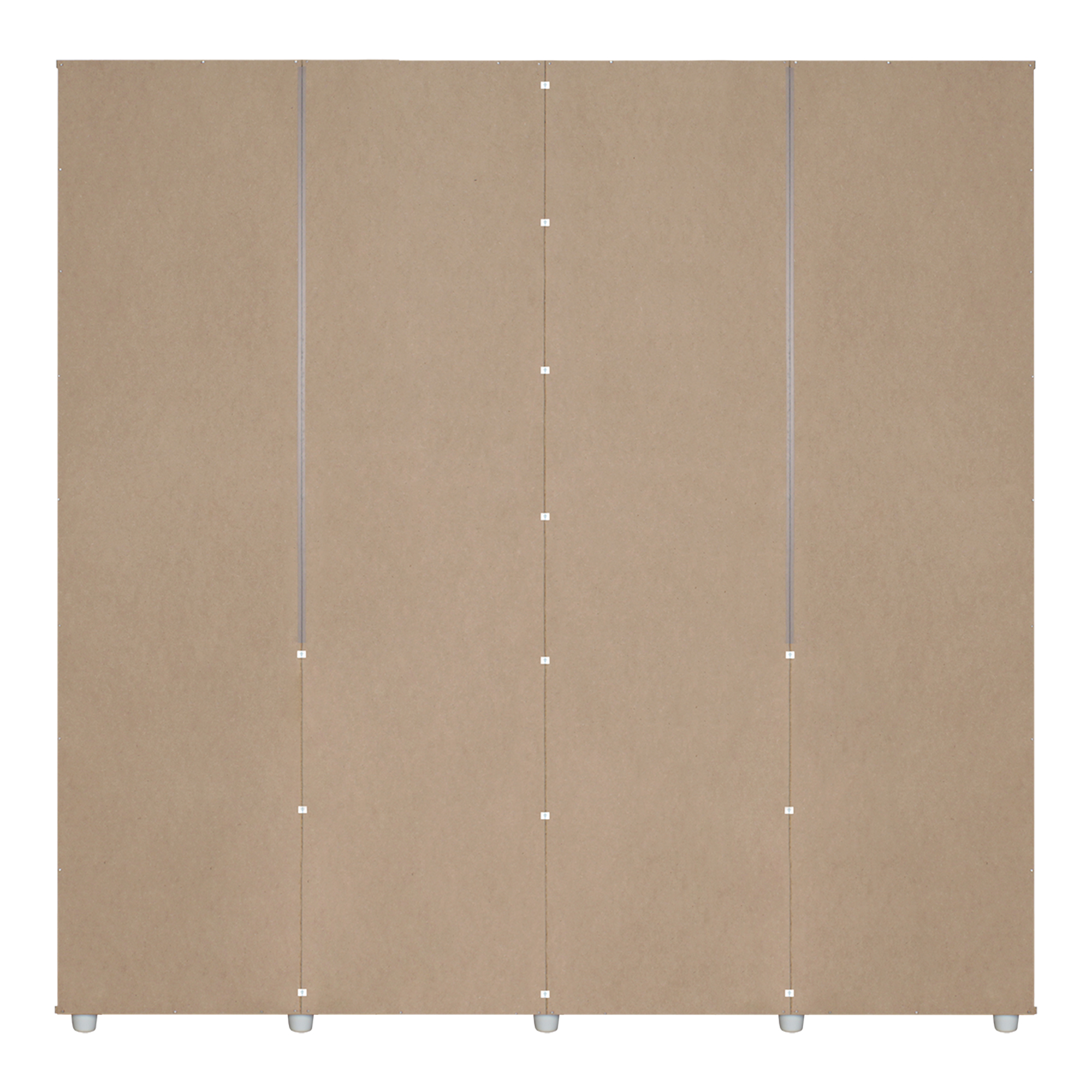 Ropero Armario Bonn 180 Maderkit Color Blanco/rovere 