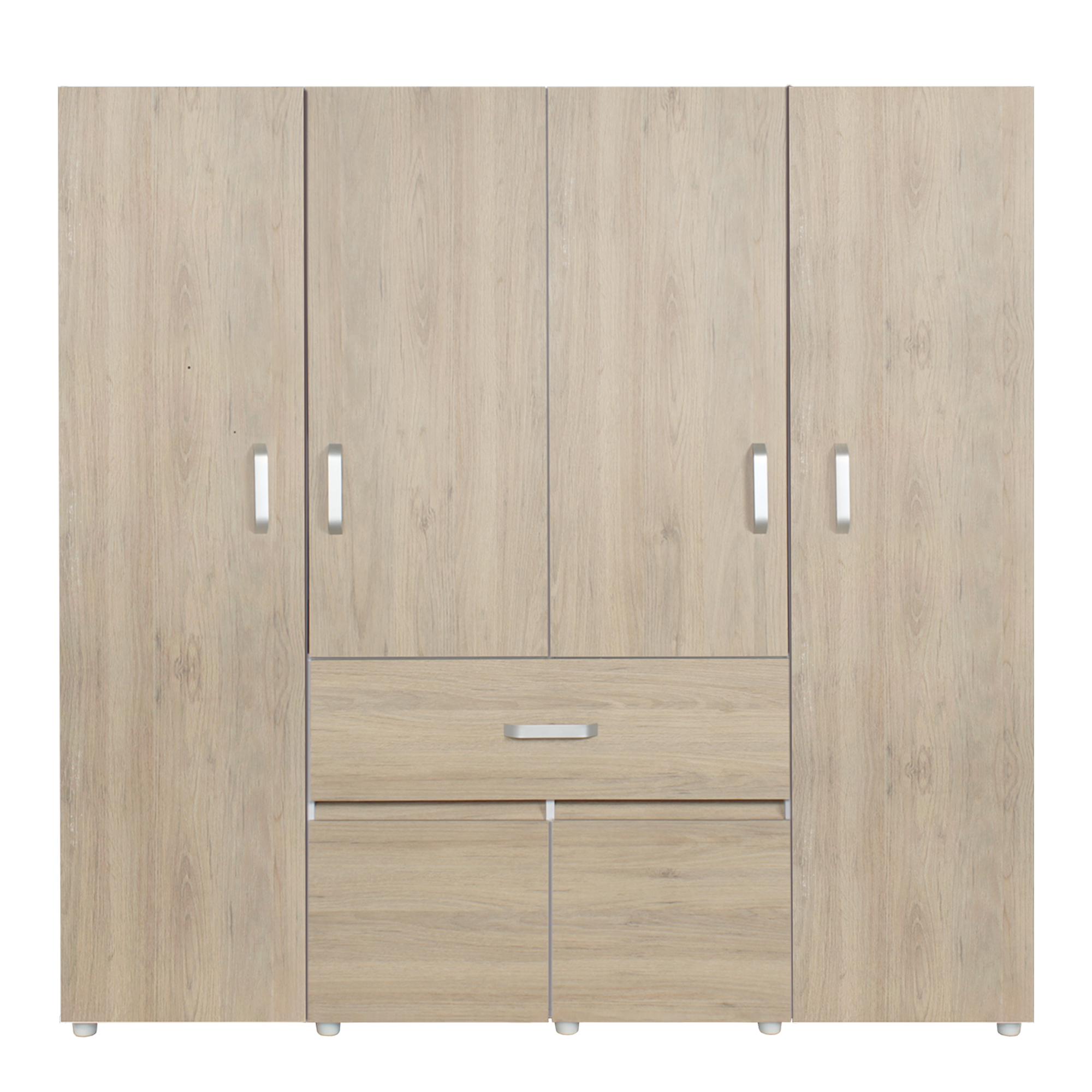 Ropero Armario Bonn 180 Maderkit Color Blanco/rovere 