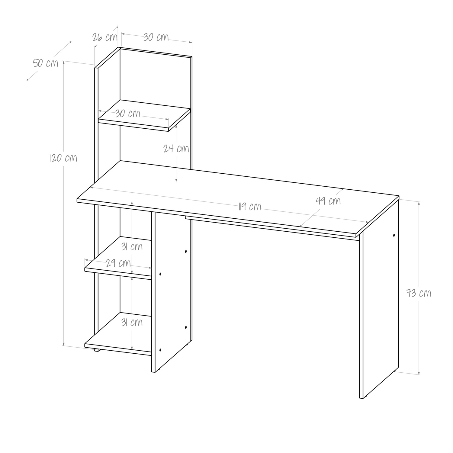 Escritorio En L Color Duna Maderkit