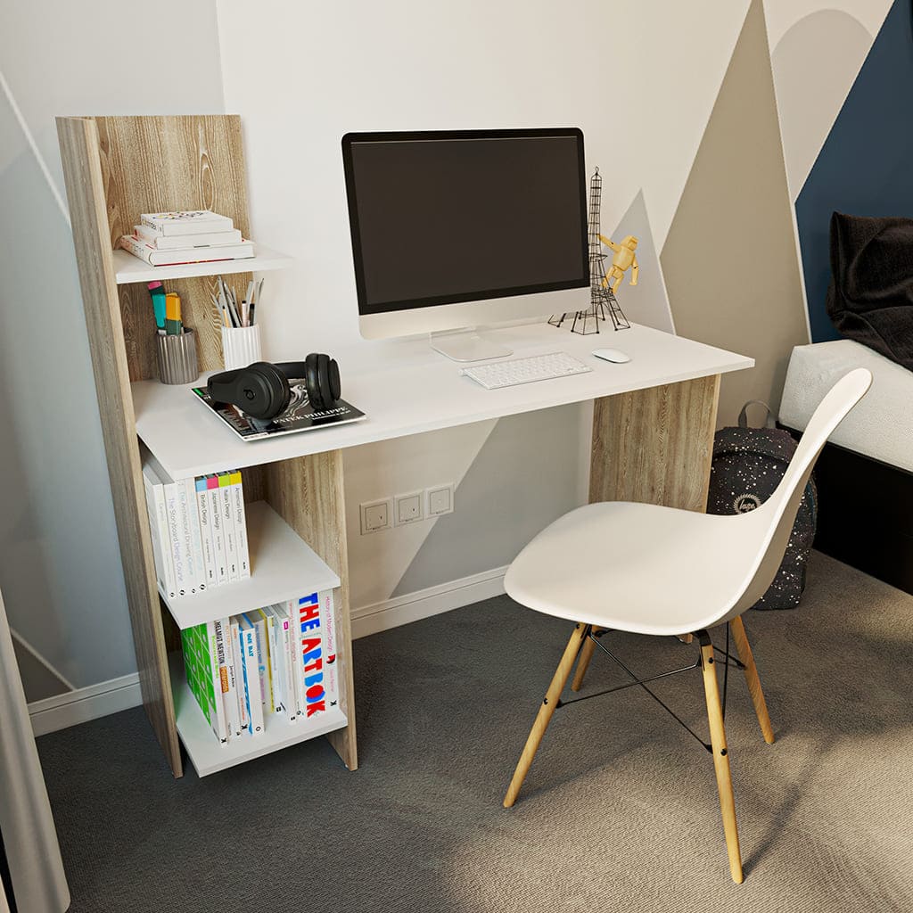 Escritorio En L Color Duna Maderkit