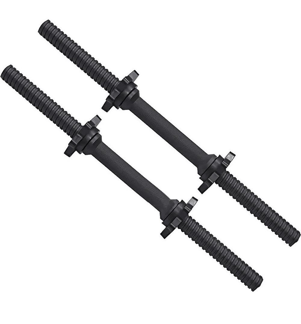 Set Pesas Discos Barra Mancuernas Gym Negro 50 lbs