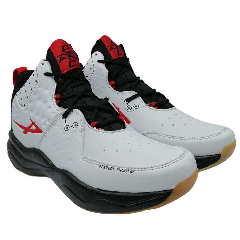 Tenis Pontiac 6125 Blanco Rojo Hombre Basket Ejercicio Bota