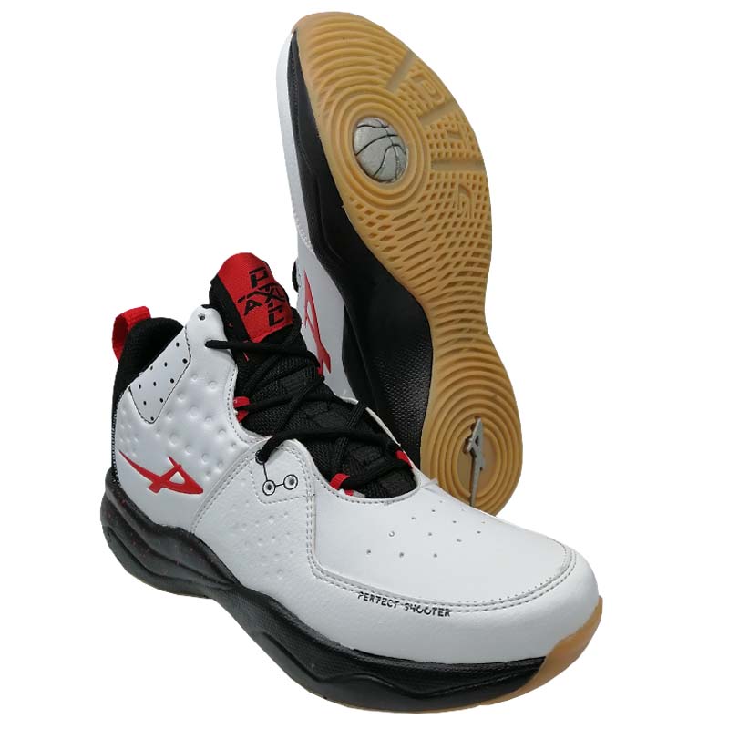 Tenis Pontiac 6125 Blanco Rojo Hombre Basket Ejercicio Bota