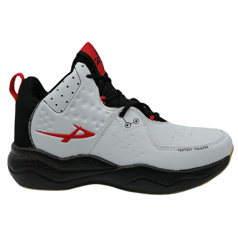 Tenis Pontiac 6125 Blanco Rojo Hombre Basket Ejercicio Bota