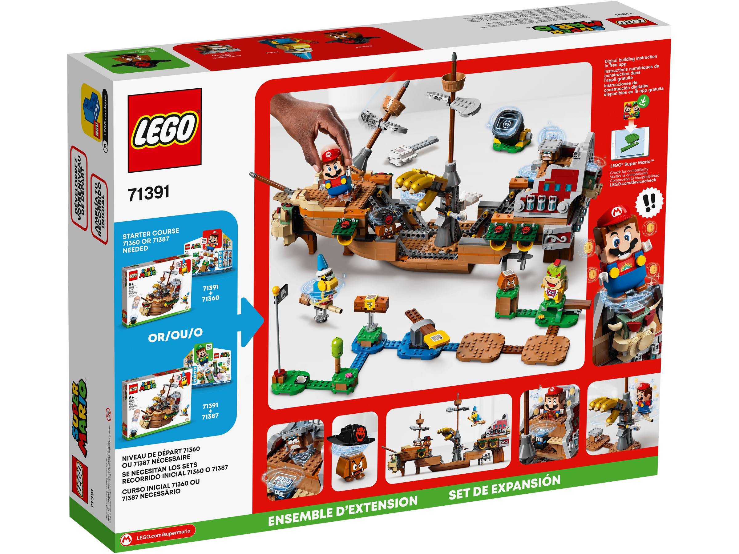 LEGO Super Mario Set de Expansion: Fortaleza aerea de Bowser