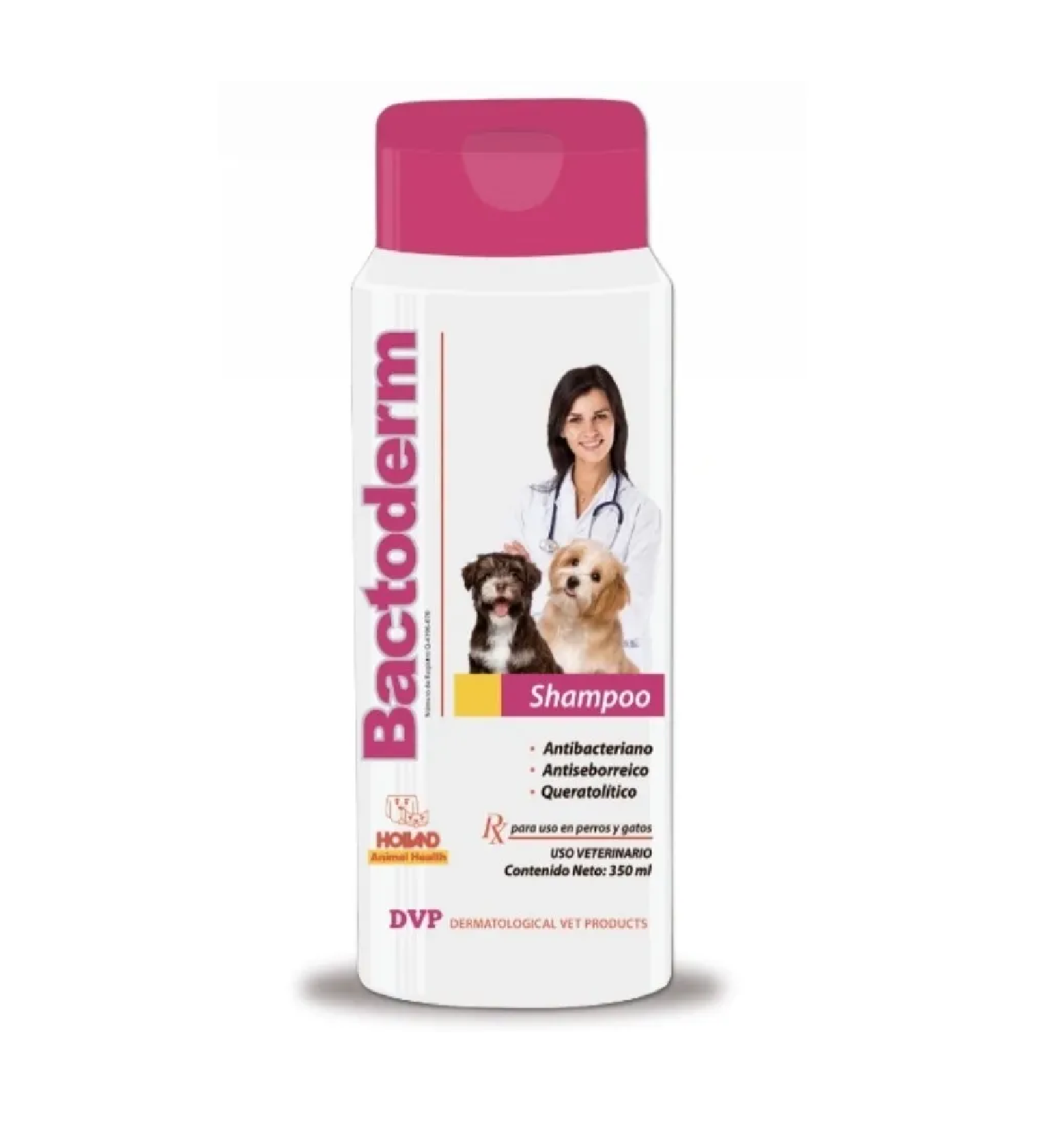 Shampoo Bactoderm 350ml (Seborrea, Pioderma, Sarna, Acné)