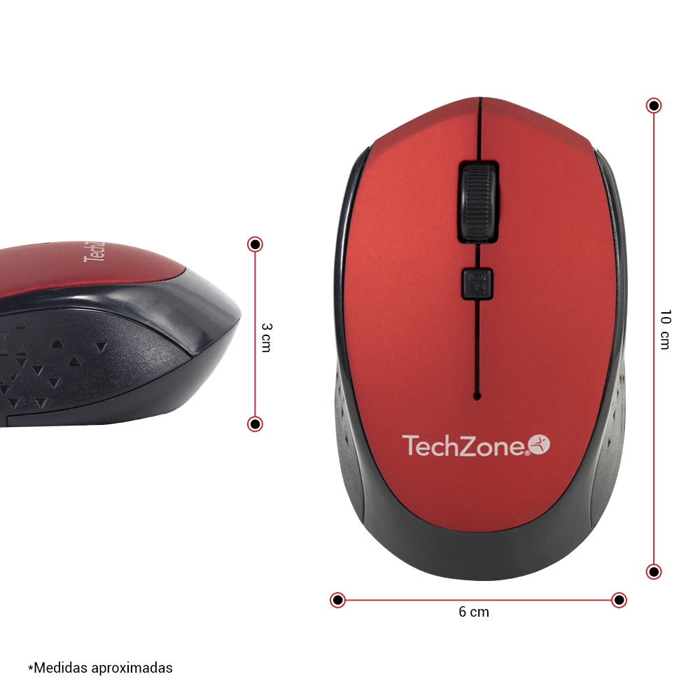 Mouse Óptico TechZone Inalámbrico